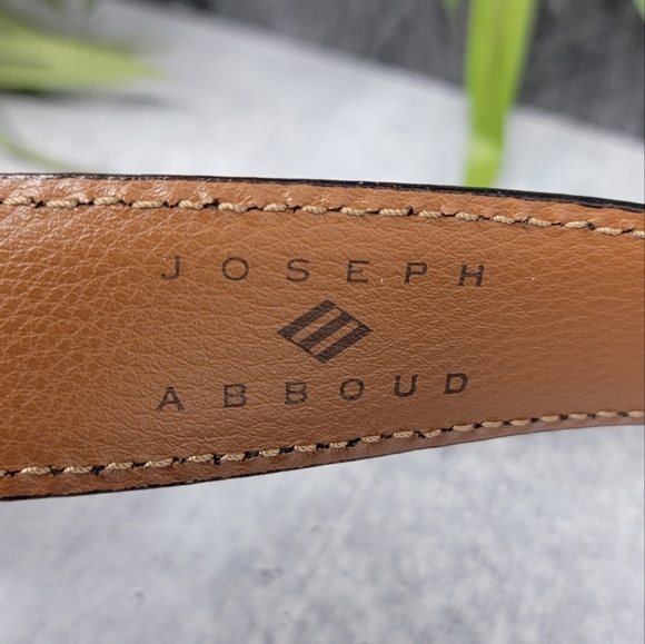 Joseph Abboud | Men's Brown Genuine Leather Belt Size 40 - Picture 2 of 5